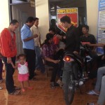 Aksi Solidaritas warga Guyangan di Polsek Bangsri